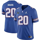 Florida Gators 20 Malik Davis Blue College Football Jersey Dzhi,baseball caps,new era cap wholesale,wholesale hats